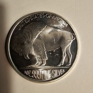 1oz .999 Fine Silver Buffalo Coin